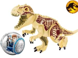 Dinozauri tip Lego de 30cm: Indominus Rex (diverse modele) — miniatura 3