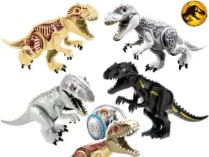 Dinozauri tip Lego de 30cm: Indominus Rex (diverse modele) — miniatura 8