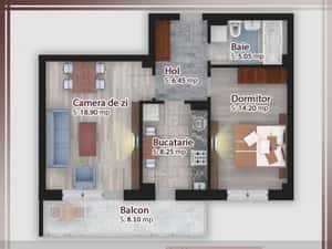 AP. 2CAM. COMPLEX DE 4 BLOCURI P+3 AFLAT IN CONSTRUCTIE/ PALLADY! — miniatura 1