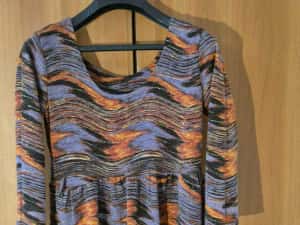 Rochie eleganta cu model abstract, marime 42, ADROM FASHION — miniatura 1