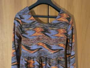 Rochie eleganta cu model abstract, marime 42, ADROM FASHION — miniatura 2