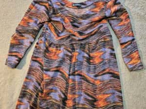 Rochie eleganta cu model abstract, marime 42, ADROM FASHION — miniatura 9