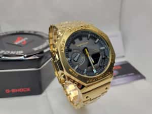 Ceas  Sport Casio g shock Full METAL gold GM B2100D Nou, Garantie 2 ani — miniatura 9