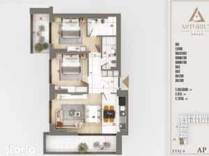 AP. 3CAM. BLOC PREMIUM FINALIZAT,MUTARE IMEDIATA / ASTORIUM LIFE! — miniatura 4