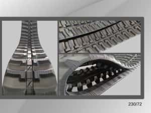 Șenilă cauciuc 230 x 72 x 43 — miniatura 1