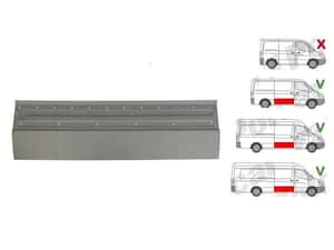 Segment reparatie panou usa Mercedes Sprinter, 07.2018, Vw Crafter, 12.2017, model: ampatament 3665 mm, ampatament 4325 mm, montare stanga, inferior; — miniatura 3