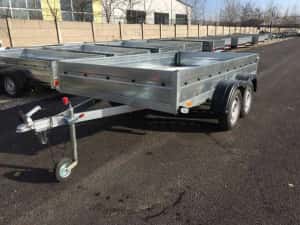 Remorca apicola 750 kg, o axa, doua axe,platforma, garantie, carte RAR — miniatura 4