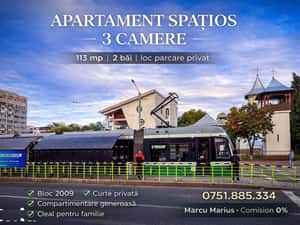 Apartament 3 camere, 2 bai 113 mp CUG Nicolina