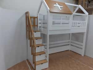 Pat etajat cu spatiu de joaca sau birou.cod 1007 — miniatura 3