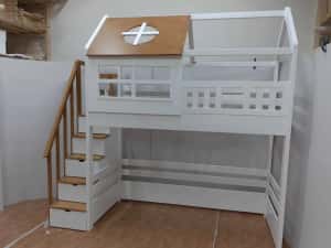 Pat etajat cu spatiu de joaca sau birou.cod 1007 — miniatura 5