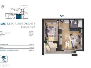 Apartament 2 camere | TORONTALULUI — miniatura 4