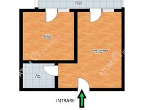 Apartament 2 camere balkon loc parcare in zona Balanta din Sibiu — miniatura 6