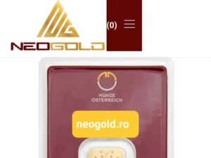 Lingou aur 24k 5 grame Münze Österreich NEOGOLD.RO — miniatura 2