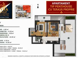 Militari Pacii 91 mp2 Apartament Tip Penthouse Cu Terasa Proprie — miniatura 3