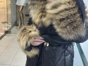 Geaca din fas cu blana de raton 1400 lei — miniatura 7