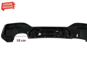 Difuzor Bara Spate Evacuare Dubla Stanga Negru Lucios BMW Seria 1 F20 — miniatura 5