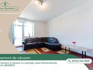 Apartament 2 camere cu centrala, zona Ultracentrala, Arad