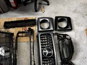 Grilă radiator grilă bară față mercedes g class w463. — miniatura 4