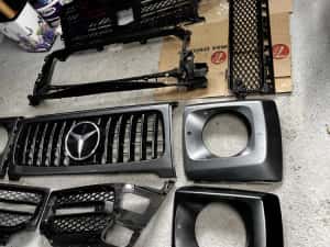 Grilă radiator grilă bară față mercedes g class w463. — miniatura 5
