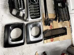 Grilă radiator grilă bară față mercedes g class w463. — miniatura 7