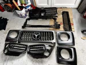 Grilă radiator grilă bară față mercedes g class w463. — miniatura 10