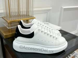 Alexander McQueen Black/White Full Box Verificare Colet Size 36-45
