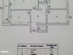 Apartament  3 camere Galata , 71 metri, etaj 1 Cod:162685 — miniatura 6