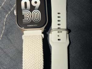 [SIGILAT] Smartwatch - ceas inteligent Dafit Rainbow Mesh Apple/Android auriu cu doua curele — miniatura 2