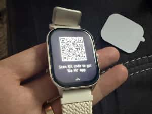 [SIGILAT] Smartwatch - ceas inteligent Dafit Rainbow Mesh Apple/Android auriu cu doua curele — miniatura 3
