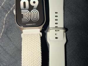 [SIGILAT] Smartwatch - ceas inteligent Dafit Rainbow Mesh Apple/Android auriu cu doua curele — miniatura 8