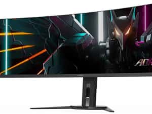 Monitor OLED Gigabyte AORUS 49-inch 5120x1440 Nvidia 144Hz PIP 2x5W — miniatura 5