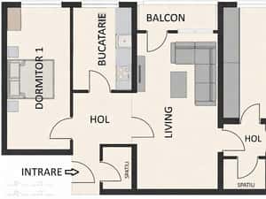 Vand apartament 3 camere in Sfantu Gheorghe — miniatura 2