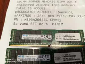 UDIMM SERVER MEMORIE DIMM DDR 4 Registred 2133Mhz 16GB modulul — miniatura 3