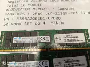 UDIMM SERVER MEMORIE DIMM DDR 4 Registred 2133Mhz 16GB modulul — miniatura 4