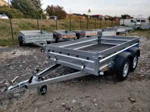 Remorca 750 kg 2 Axe Faro Solidus Plus 263x150x35 cm, RATE cu buletin — miniatura 5