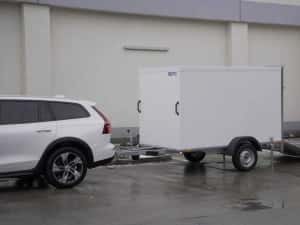 Remorca furgon carosata, usa rampa 750kg, RAR inclus, nr rosii incluse — miniatura 5