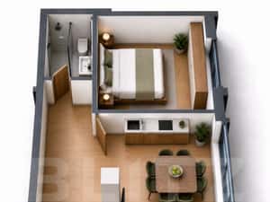 Apartament cu C.F. 2 camere, 47,6 mp utili, bloc nou, Marasti