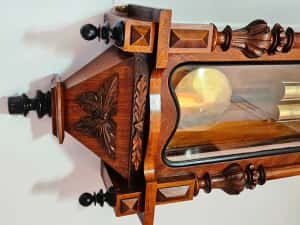 Ceas de perete cu pendul si 2 greutati Kienzle — miniatura 10