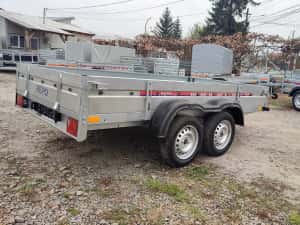 Remorca 750Kg Dimemsiune 300x160x30Cm Cu 2 Axe, CIV Gratuit