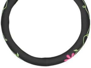 Husa volan neagra, Sumex " Flower Power" — miniatura 3