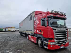 Ansamblu cap tractor Scania euro 6 + semiremorca Mega Fliegl — miniatura 3