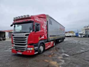 Ansamblu cap tractor Scania euro 6 + semiremorca Mega Fliegl — miniatura 8