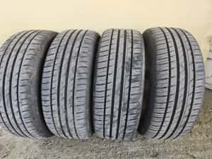Vând jante originale vw 16 " ,5x112 , anvelope vară Hankook  205/55/16 — miniatura 2