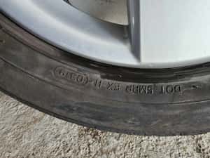 Vând jante originale vw 16 " ,5x112 , anvelope vară Hankook  205/55/16 — miniatura 10