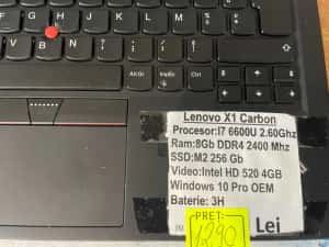 Laptop Lenovo, ThinkPad X1 Carbon I7 6600U 2,6Ghz SSD 256 Gb 8GB Ram DDR 4 Garantie 2ani — miniatura 7
