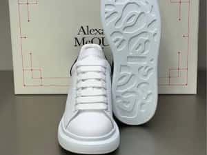 Adidasi Alexander Mcqueen cu pietricele crystals albi negri — miniatura 5