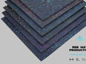 Pavele din cauciuc, patrate, 100x100 cm , grosime 20 mm, sala fitness — miniatura 3