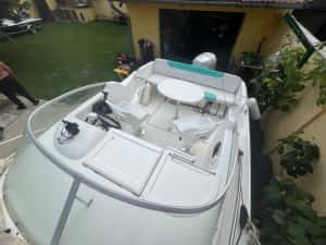 Barca jeanneau leader 545 motor Honda 90cai 4t și peridoc — miniatura 7