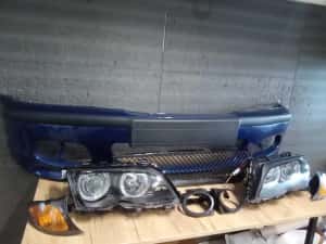 Bara fata Albastru A07 M-LOOK + Faruri + semnalizare BMW E46 facelift — miniatura 6