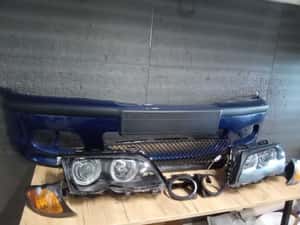 Bara fata Albastru A07 M-LOOK + Faruri + semnalizare BMW E46 facelift — miniatura 9